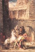Gustave Moreau Diomedes Devoured by his Horses oil on canvas